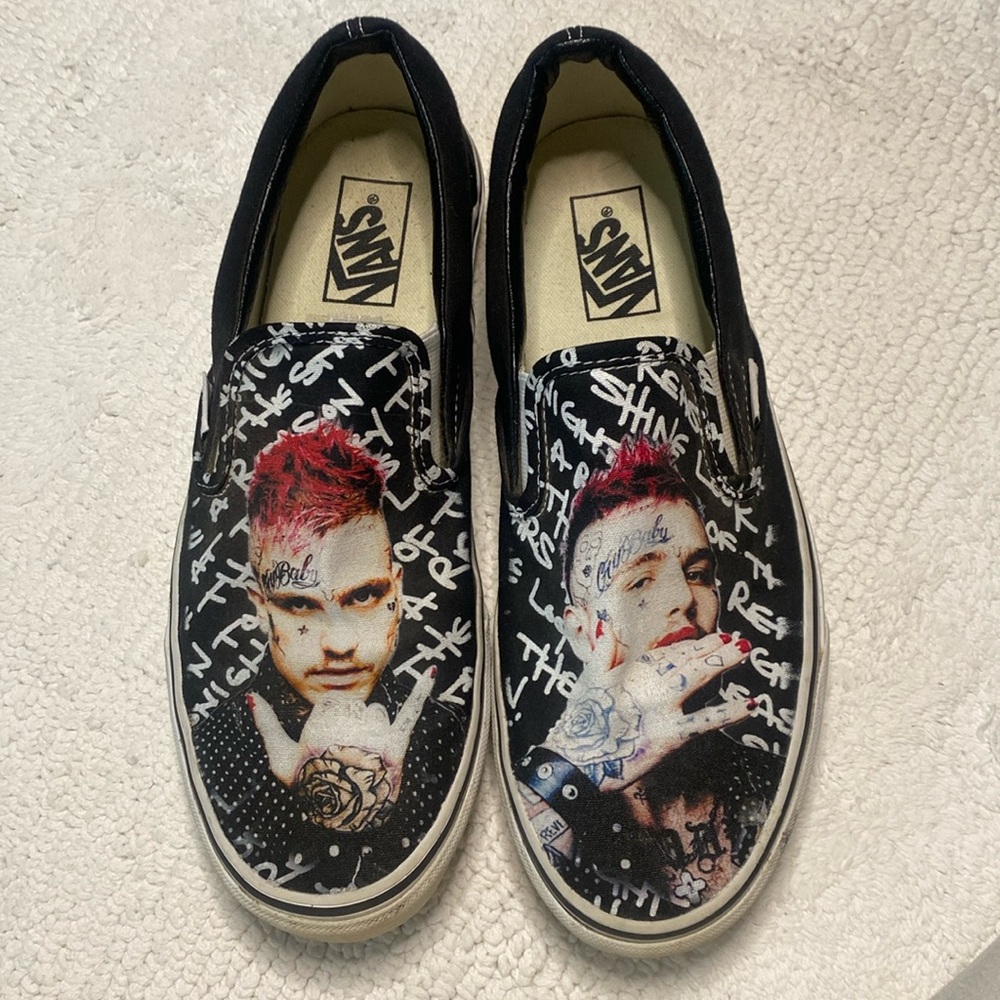 Vans Slip On Shoes Men's Size 9.5 (Women's 11) Lil Peep Theme